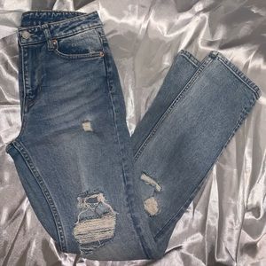 High Rise, Straight Leg Denim